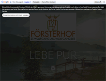 Tablet Screenshot of foersterhof.at